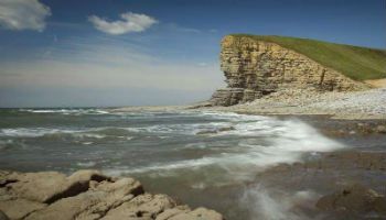Nash point near St Donats on the Glamorgan heritage coast in Wales.