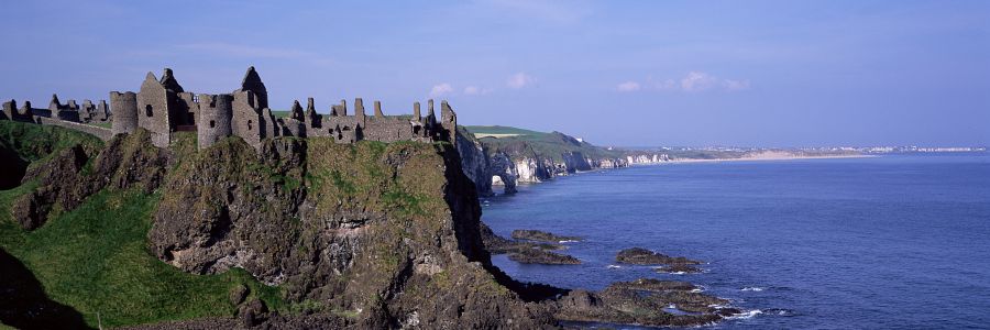 Dunluce Castle, Country Antrim, a view from our Historical Leisure Tours of Ireland.