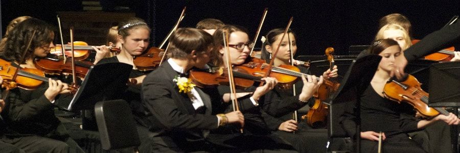 School orchestra performing on school orchestra tours of Ireland