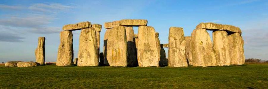 Stonehenge prehistoric monument, located in Wiltshire in south-west England, was built from Welsh Rocks quarried 150 miles away.